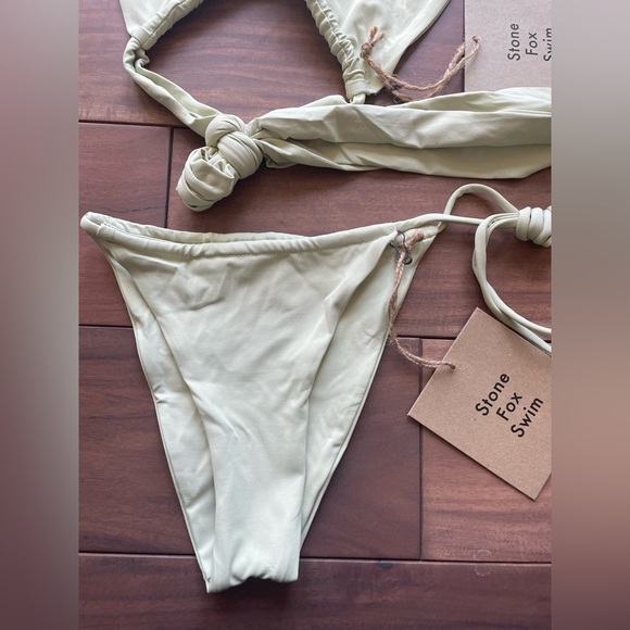 Stone Fox Swim Bikini Set Aloe Wash Size XS - Picture 5 of 11